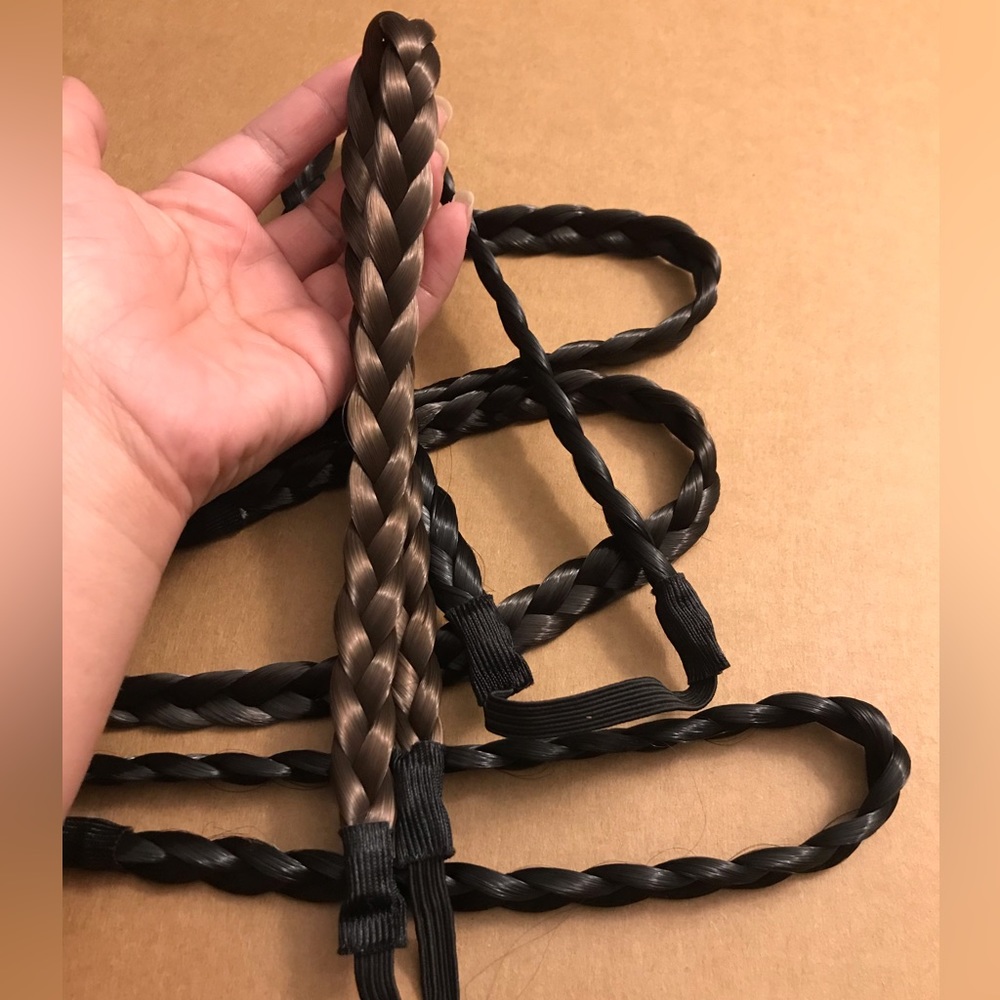 NWOT 5 pieces fake hair head band